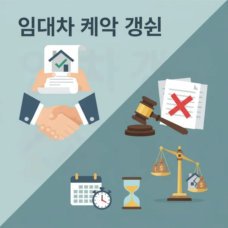 임대차 계약 갱신 청구권 거부 사유 및 손해 배상, 전세 월세 묵시적 갱신 해지 통보 기간 확인