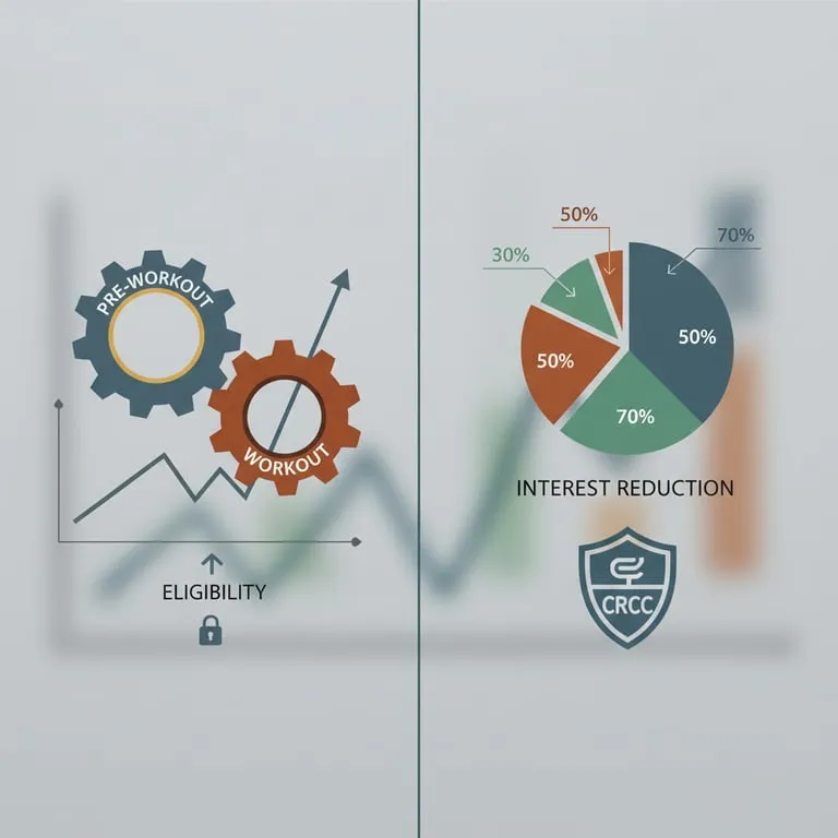 개인 워크아웃 프리 워크아웃 차이점 및 신청 자격, 신용 회복 위원회 채무 조정 이자 감면율 비교