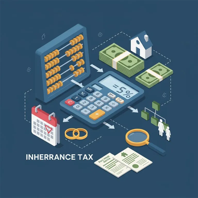 상속세 면제 한도 및 세율 계산기 신고 납부 기한, 배우자 공제 일괄 공제 혜택과 상속 재산 조회