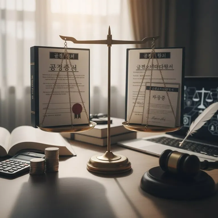 공정 증서 효력 및 작성 비용 집행문 부여 신청법, 금전 소비 대차 계약서와 차용증 법적 효력 비교